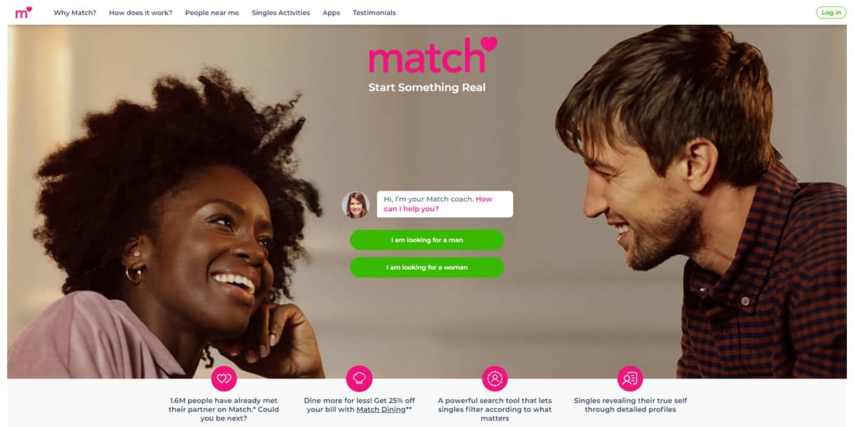 how to create a dating app match example