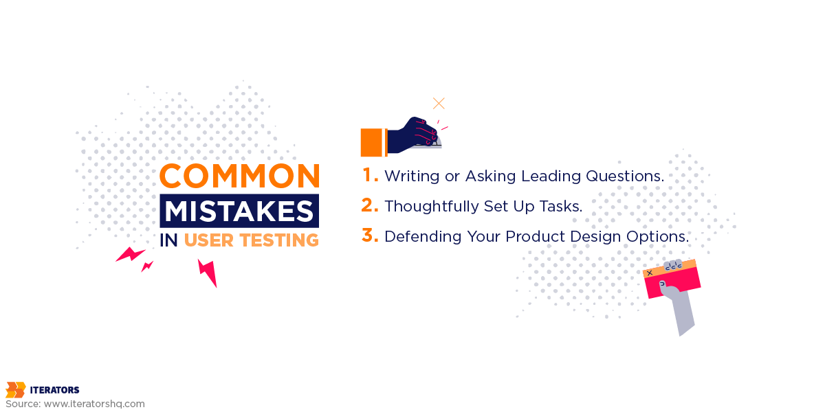 user testing common mistakes
