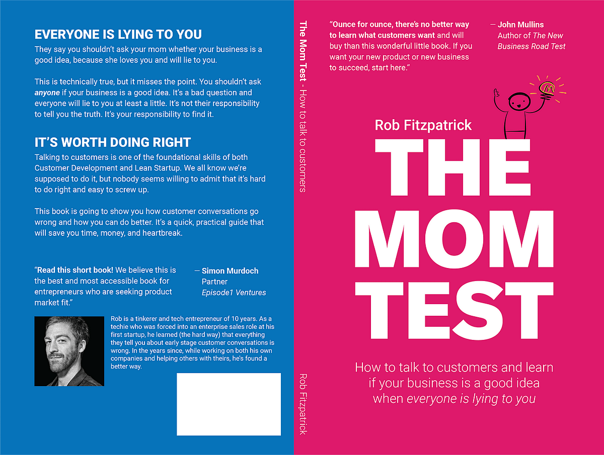 user testing the mom test book