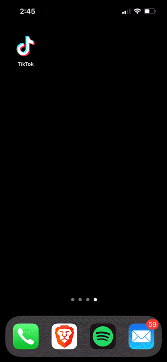 tiktok ui app launch