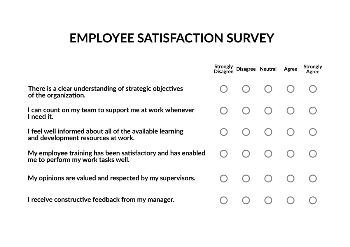 employee training survey